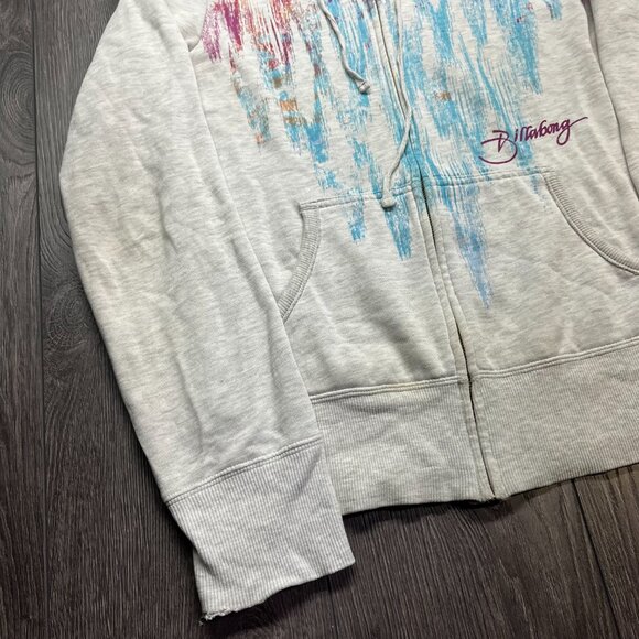 Billabong Full Zip Hoodie Surf Wear Medium Vintage Y2k - Picture 4 of 8
